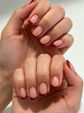 Aurellia | Short Square French Nude Pink Glossy Press-On Nails