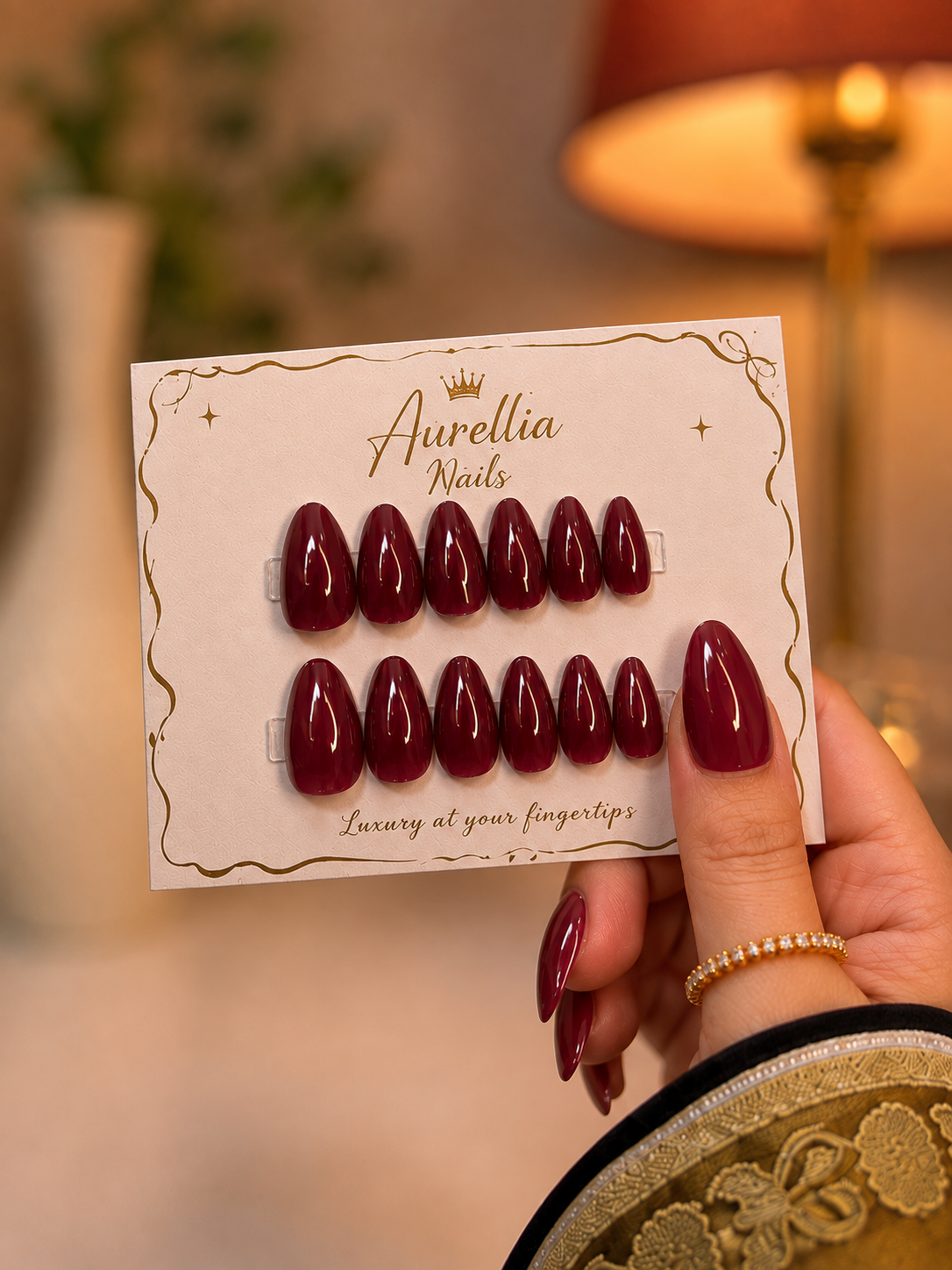 Cherry Red Gel-X Press-On Nails – Salon Look at Rs. 999