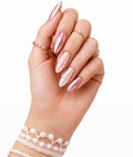 Chromatic French Nails | Coffin Long Length Press On Nails |