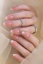 Nude French — Hyper-Realistic Premium  Gel - X 15-Piece Press-On Nails